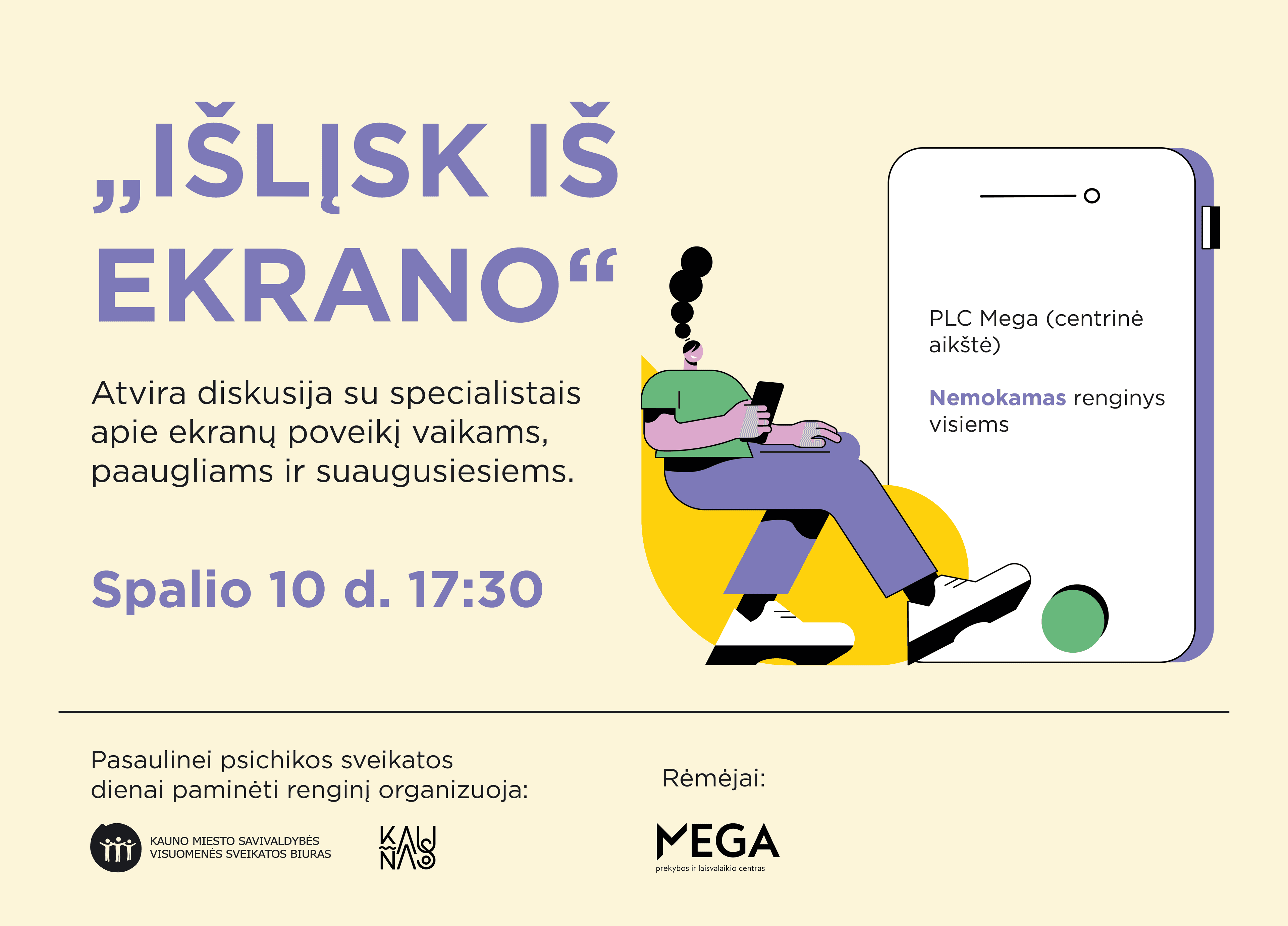 Atvira diskusija „Išlįsk iš ekrano"  nuotrauka