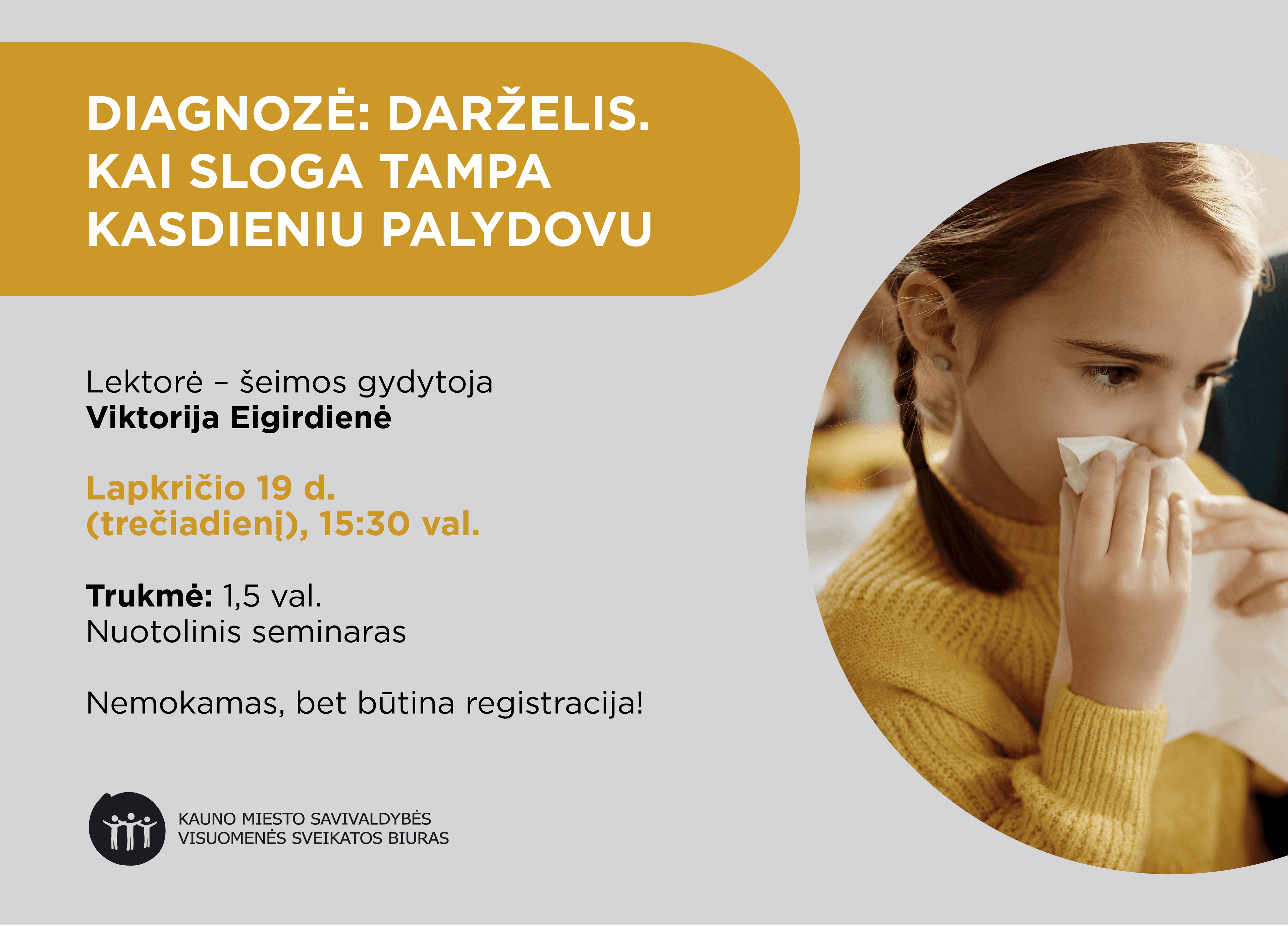 Diagnozė: darželis. Kai sloga tampa kasdieniu palydovu nuotrauka