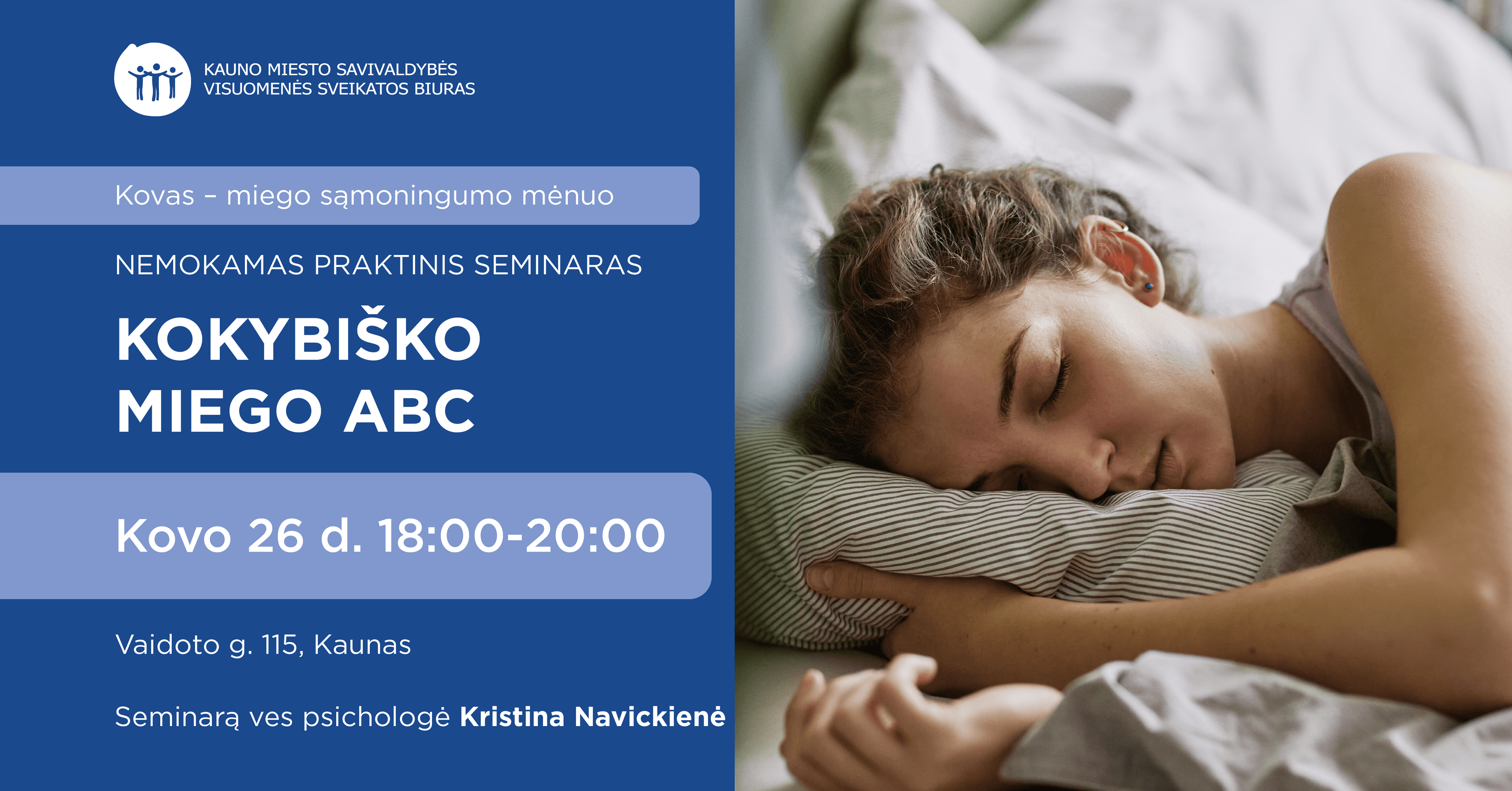 Praktinis seminaras „Kokybiško miego ABC" nuotrauka