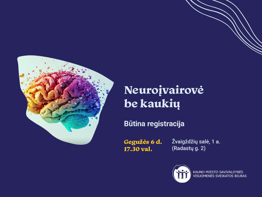 Neuroįvairovė be kaukių nuotrauka