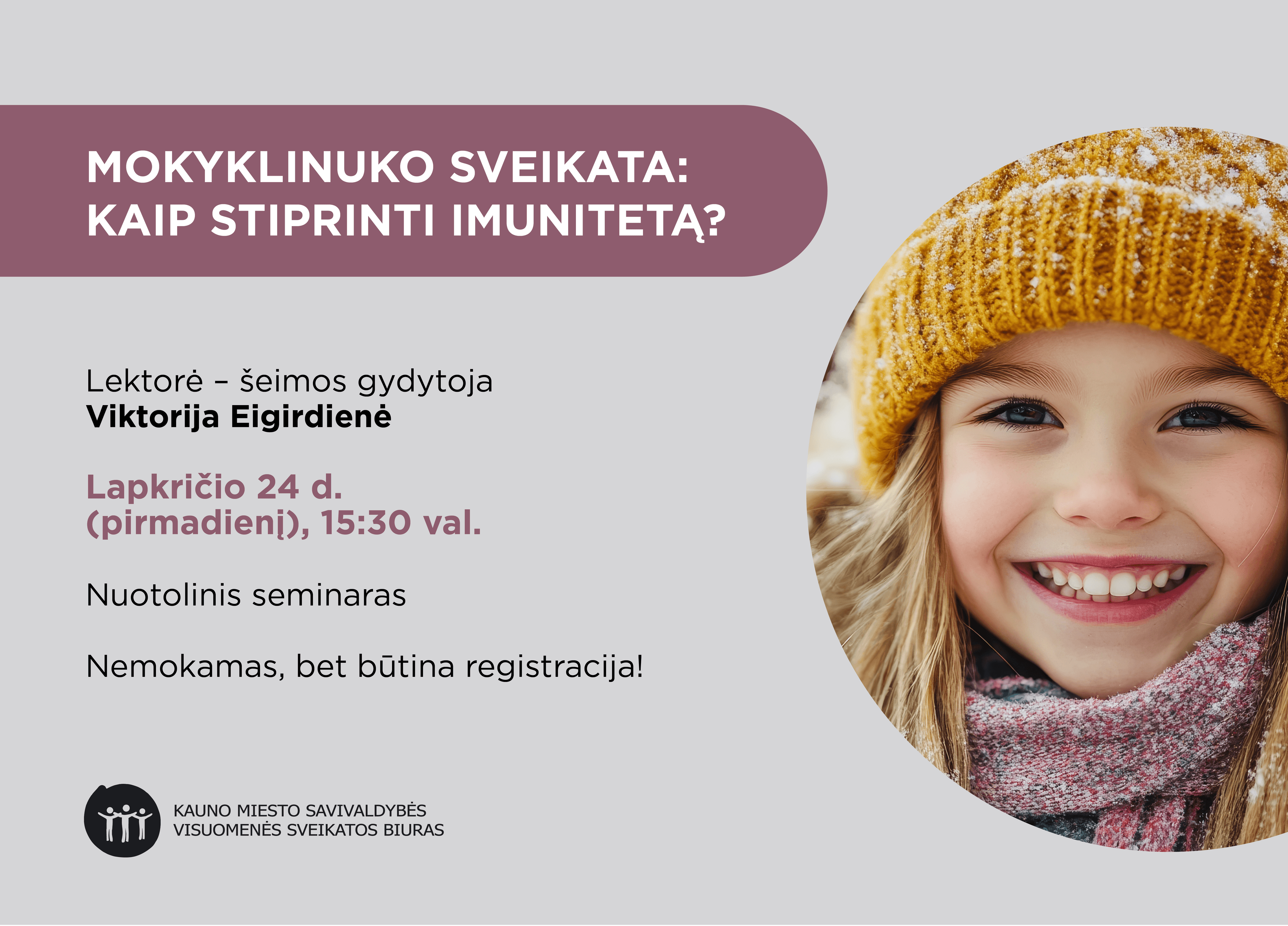 Mokyklinuko sveikata: kaip stiprinti imunitetą?" nuotrauka