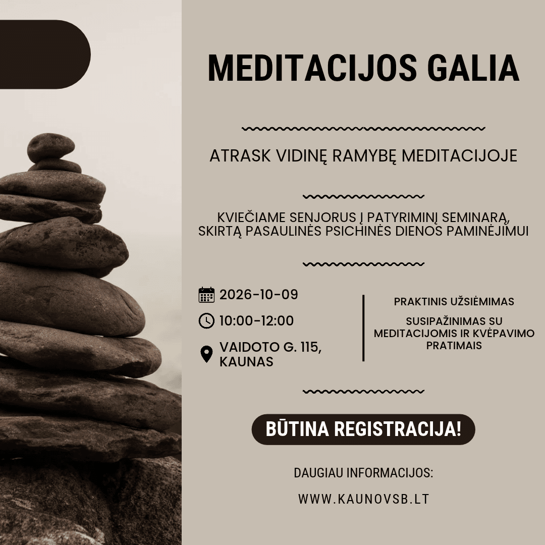 Meditacijos galia nuotrauka