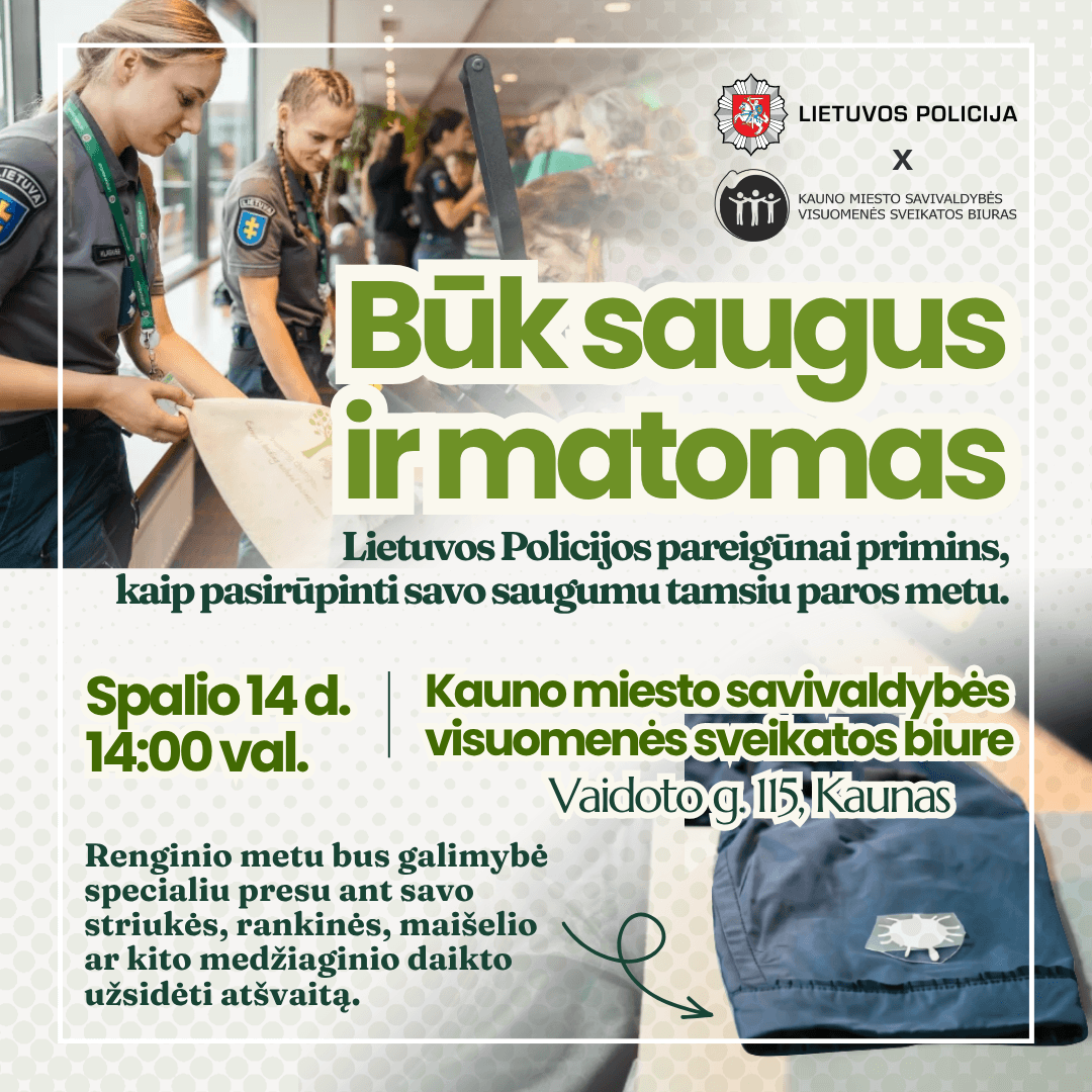 Būk matomas ir saugus nuotrauka