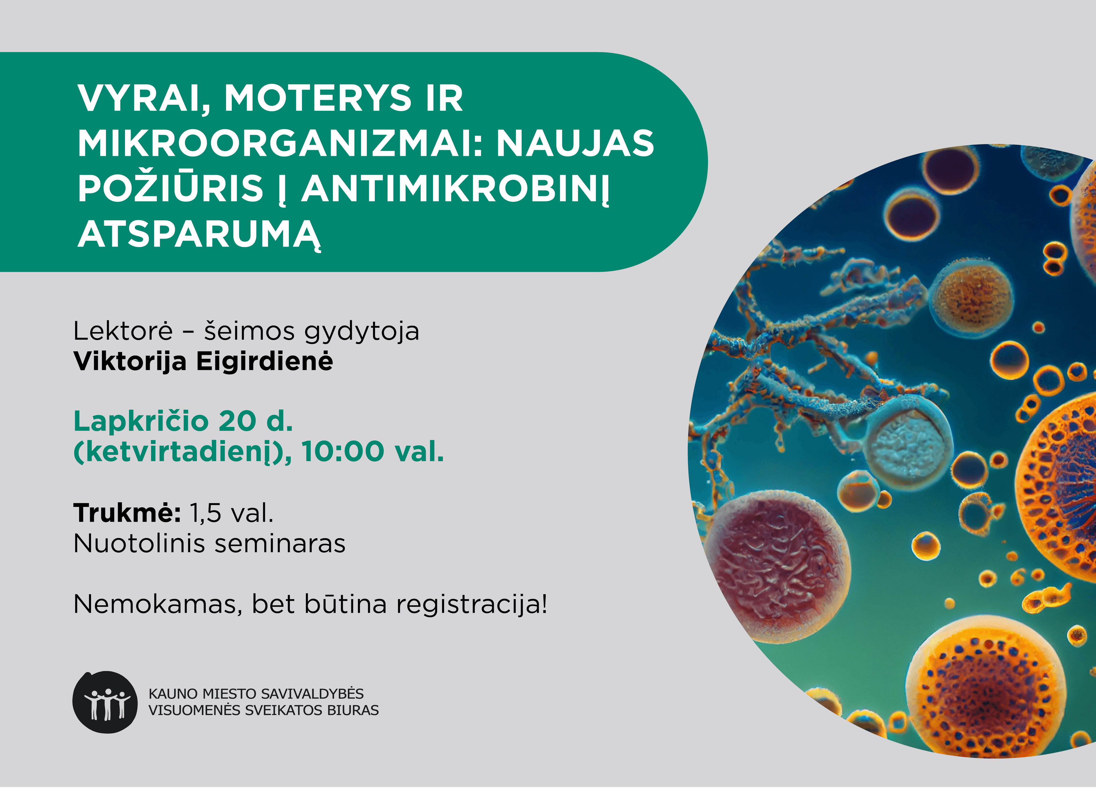 Vyrai, moterys ir mikroorganizmai: naujas požiūris į antimikrobinį atsparumą nuotrauka